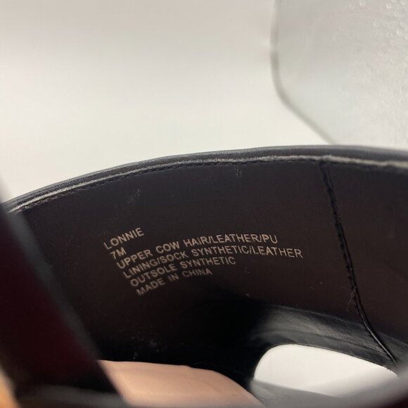 Kate Spade ♠️ NY Lonnie Leopard Print Wedge Sandal Size 7M Cow Hair Leather - Picture 5 of 6